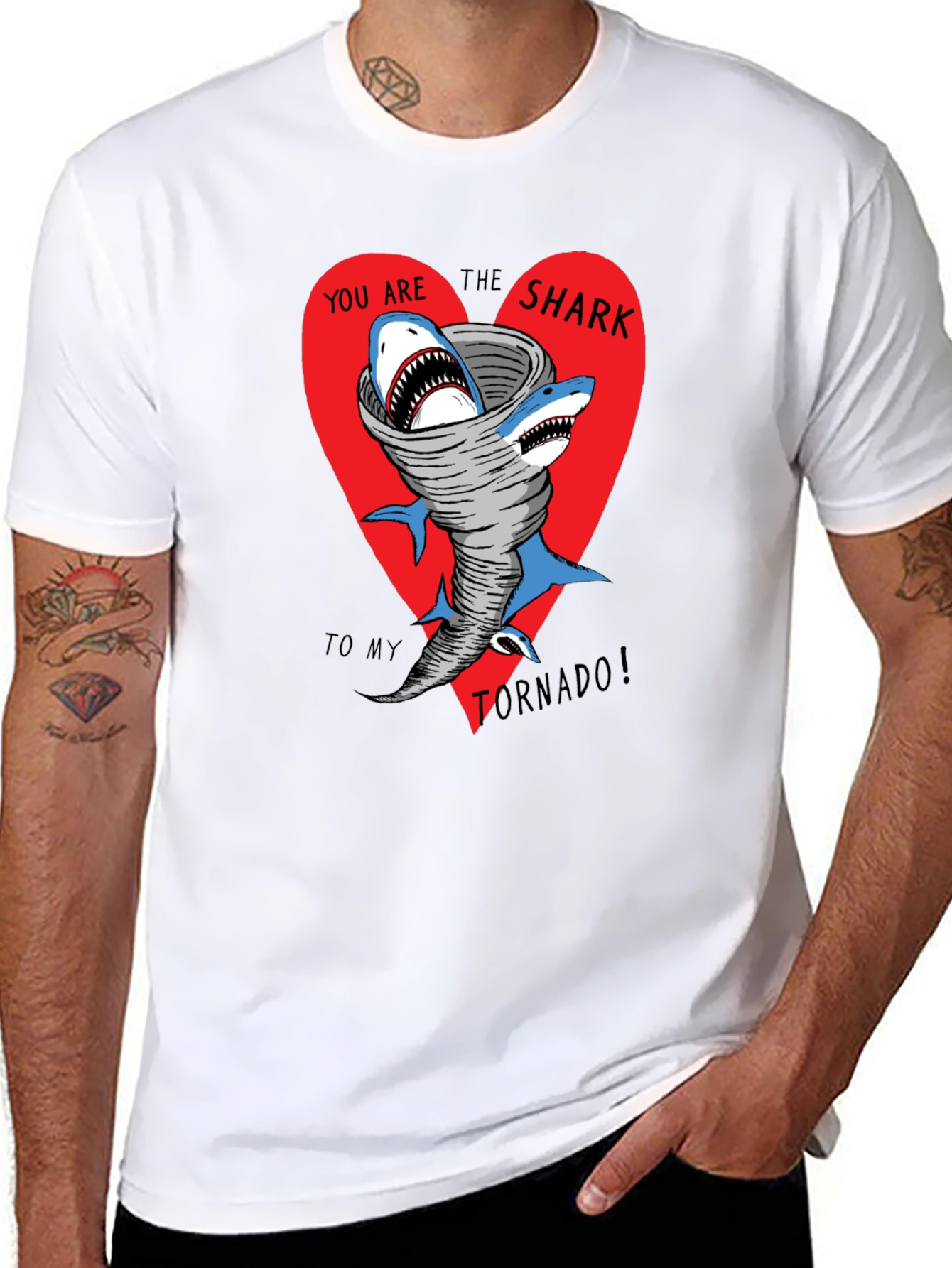 Shark Tornado Graphic T-Shirt