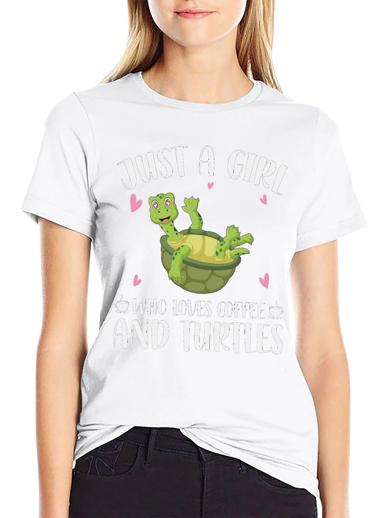 Girl Loves Coffee and Turtles T-Shirt
