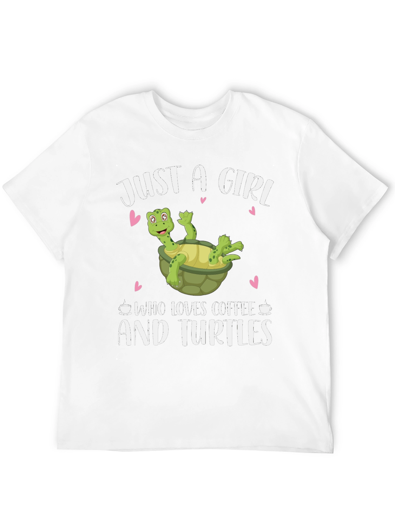 Girl Loves Coffee and Turtles T-Shirt