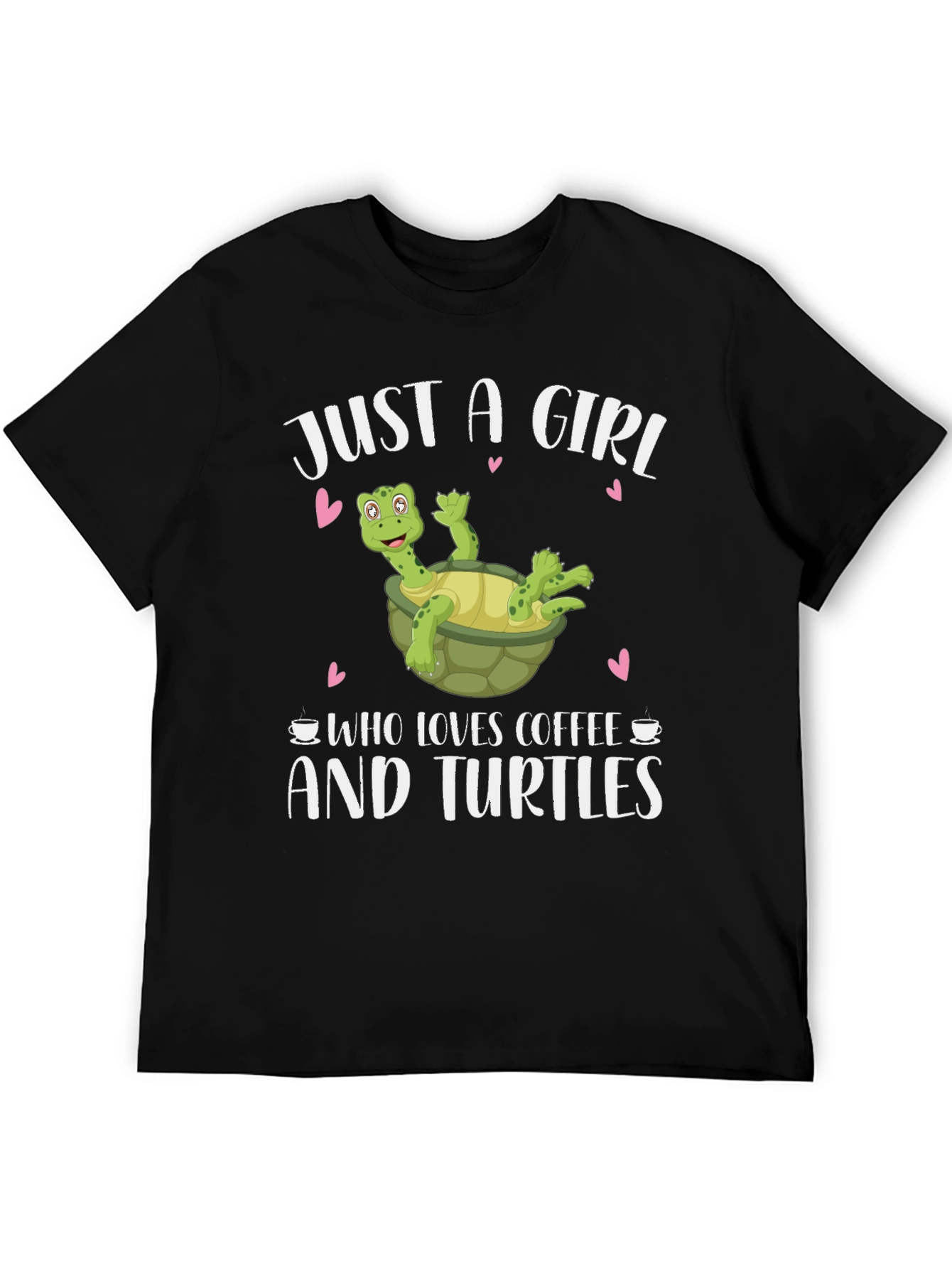 Girl Loves Coffee and Turtles T-Shirt