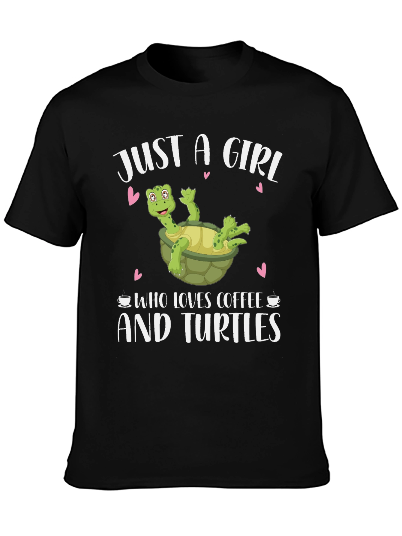 Girl Loves Coffee and Turtles T-Shirt