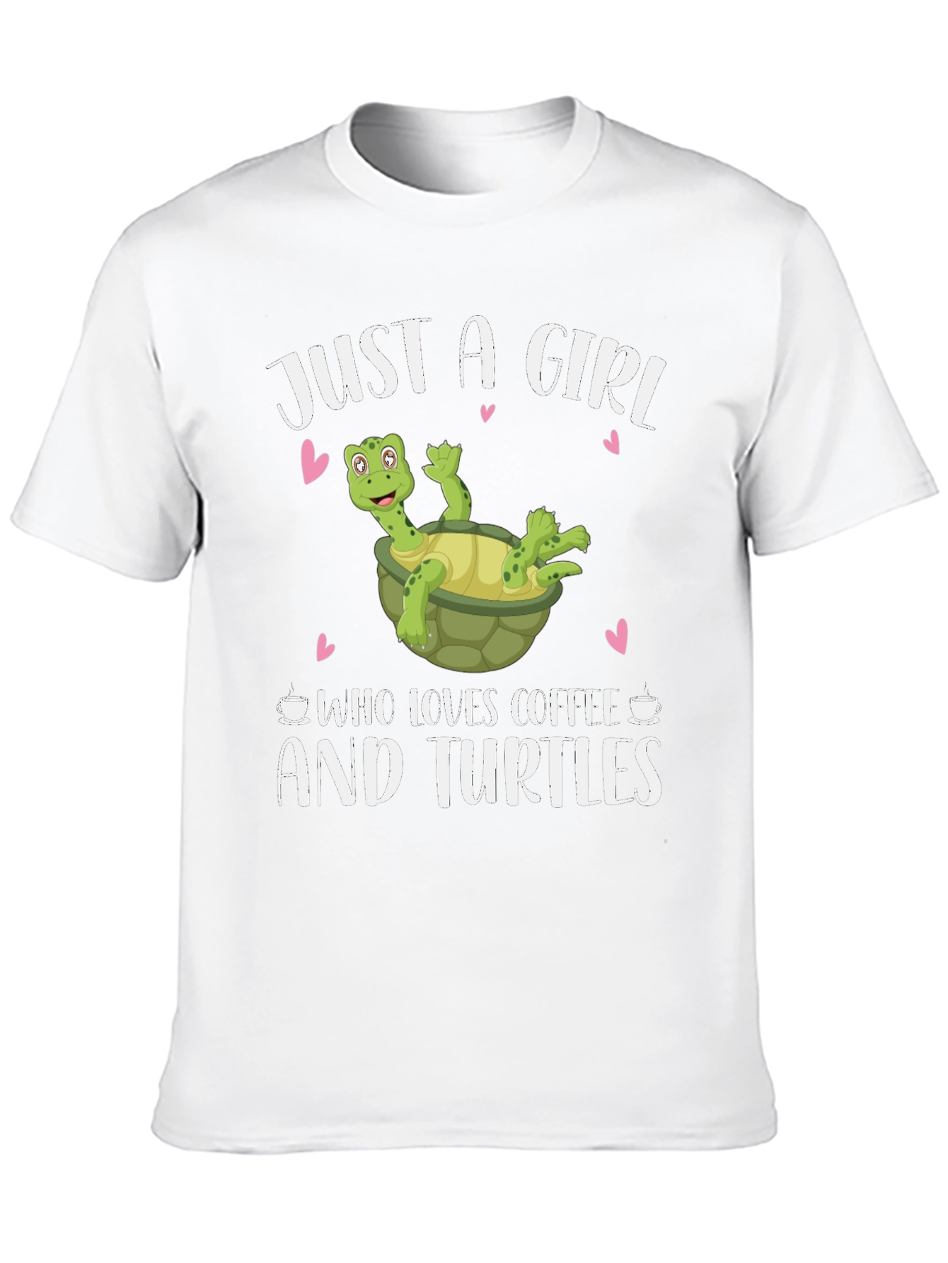 Girl Loves Coffee and Turtles T-Shirt
