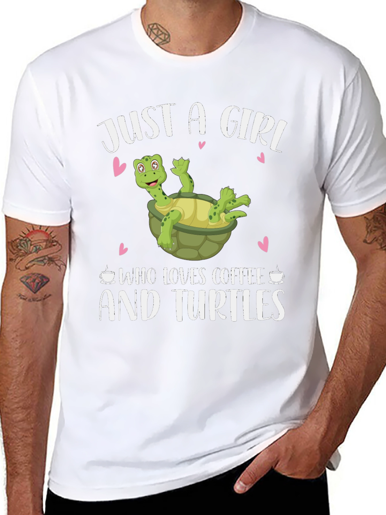 Girl Loves Coffee and Turtles T-Shirt