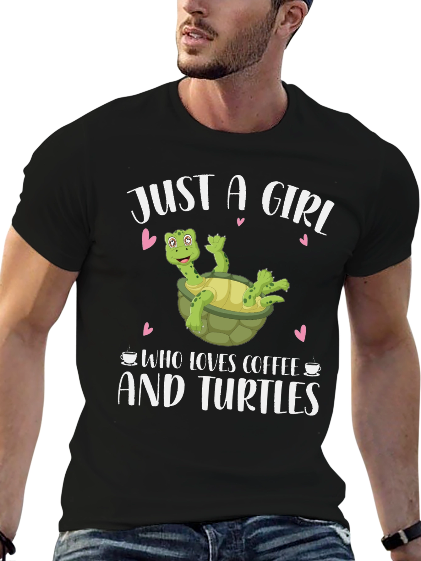 Girl Loves Coffee and Turtles T-Shirt