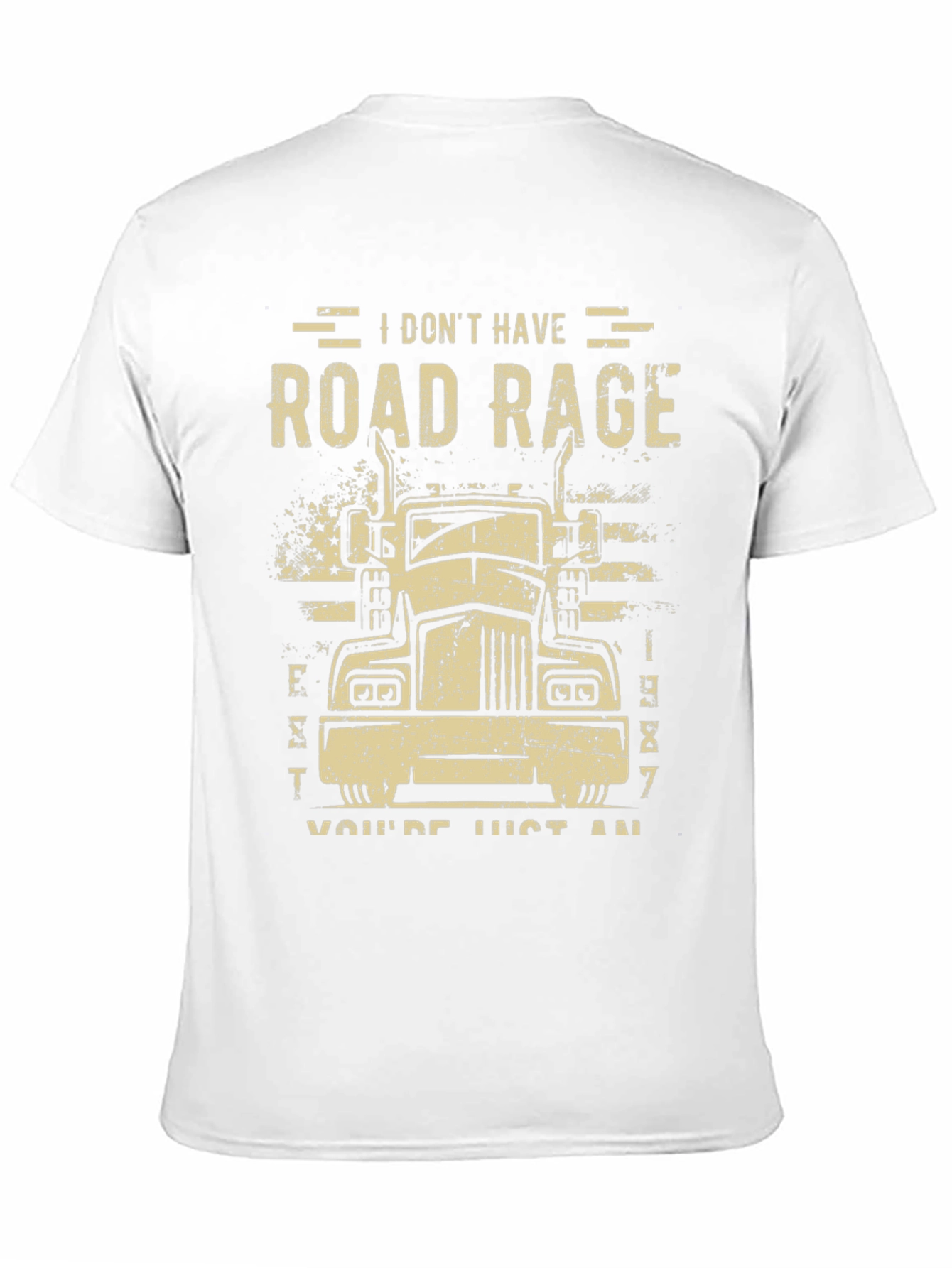Road Rage Trucker Tee - Black Cotton Blend