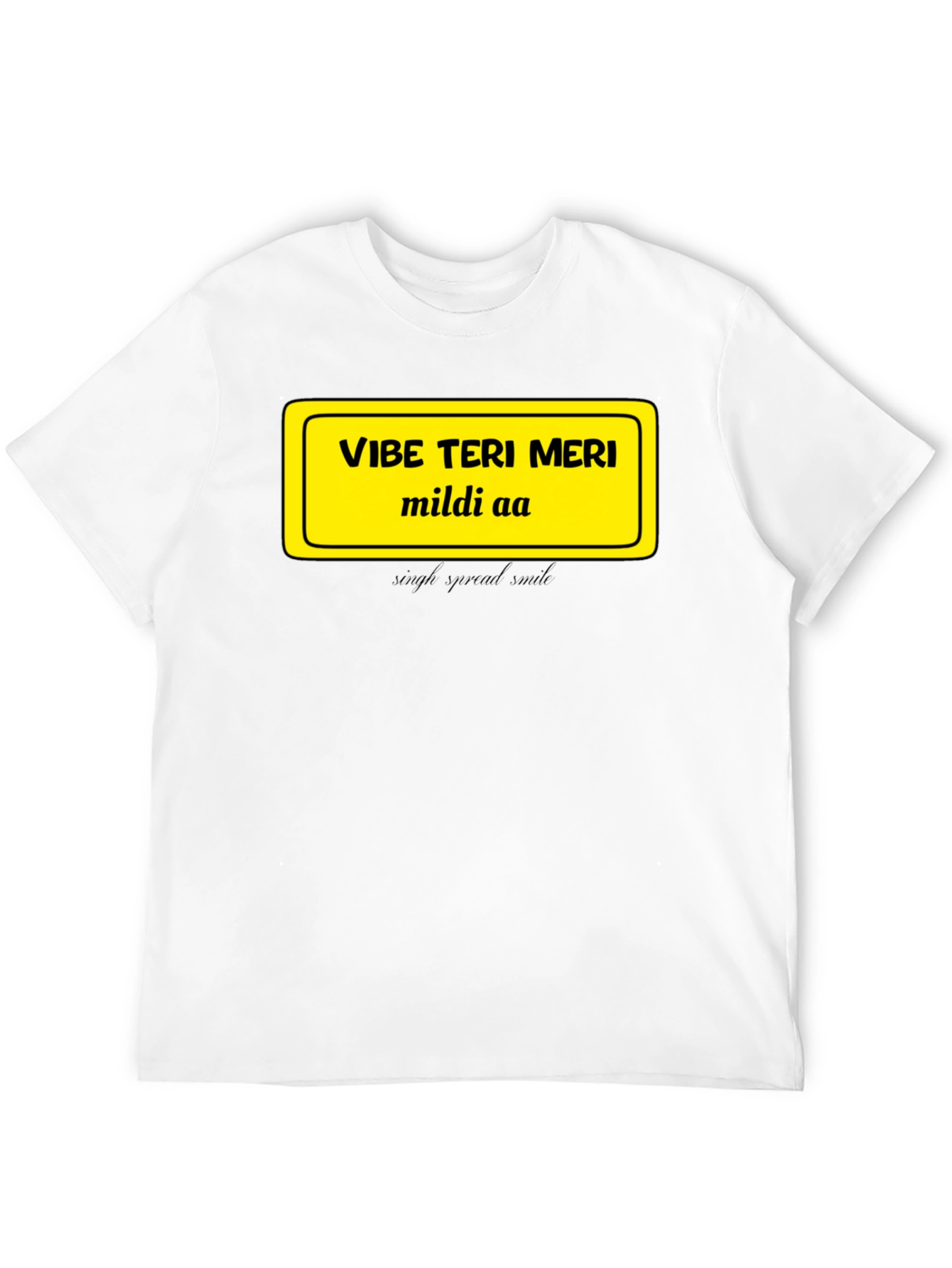 Vibe Teri Meri T-Shirt - Casual Black Tee