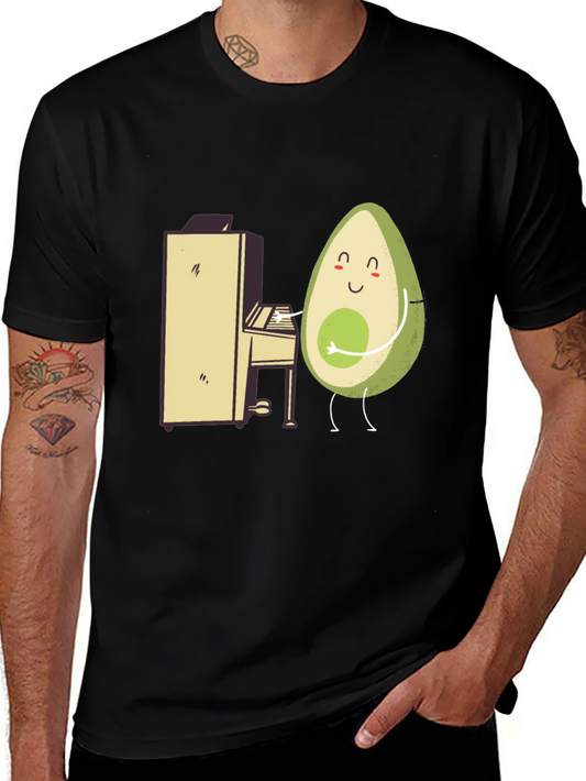 Avocado Musician T-Shirt - Funny Graphic Tee