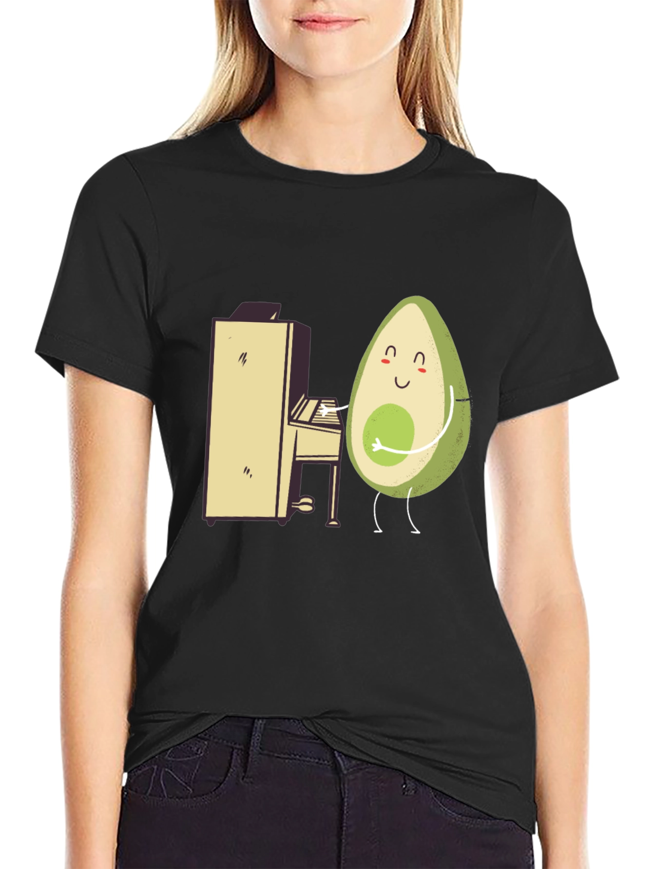 Avocado Musician T-Shirt - Funny Graphic Tee