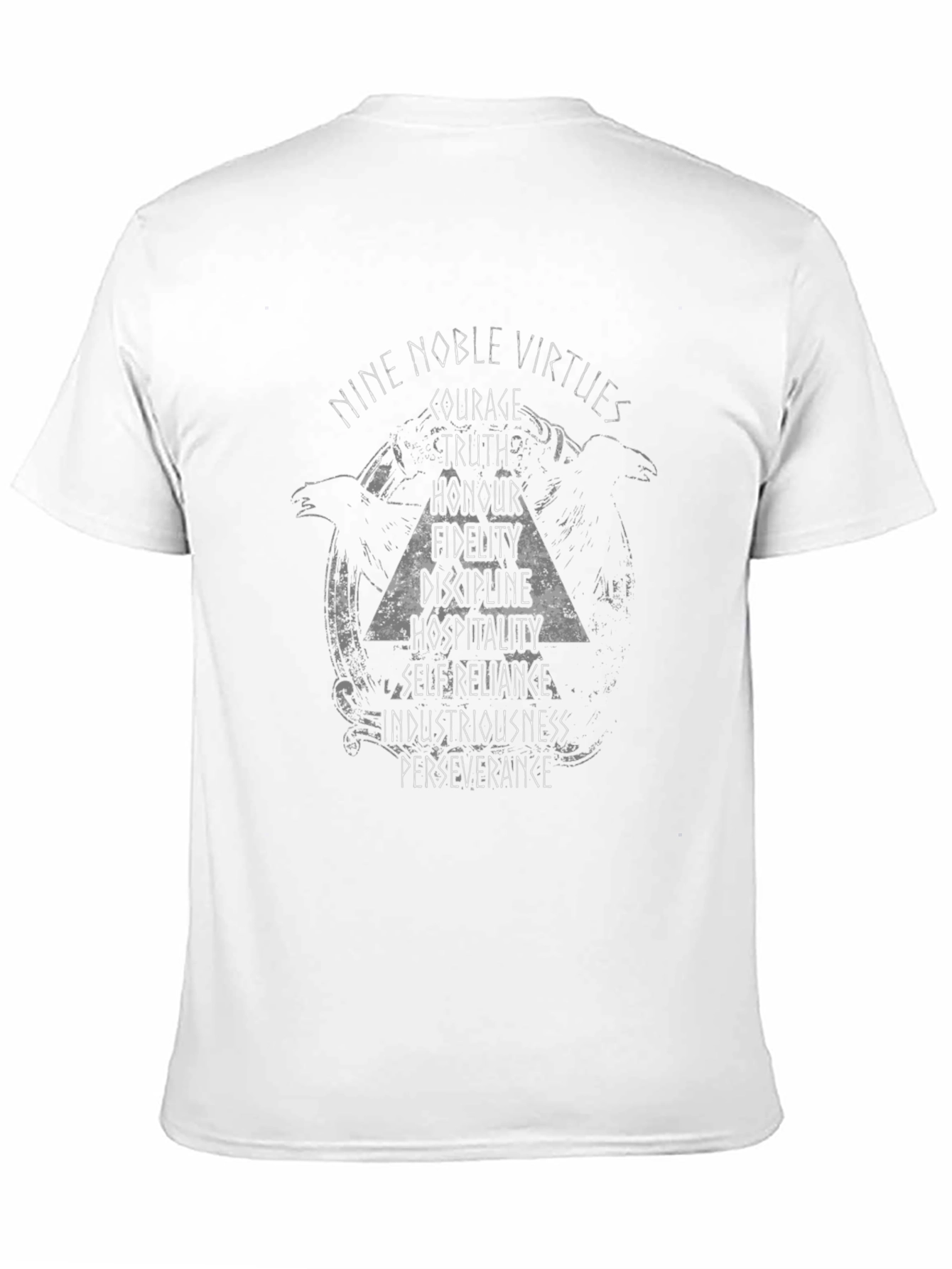 Nine Noble Virtues Graphic Tee - Black