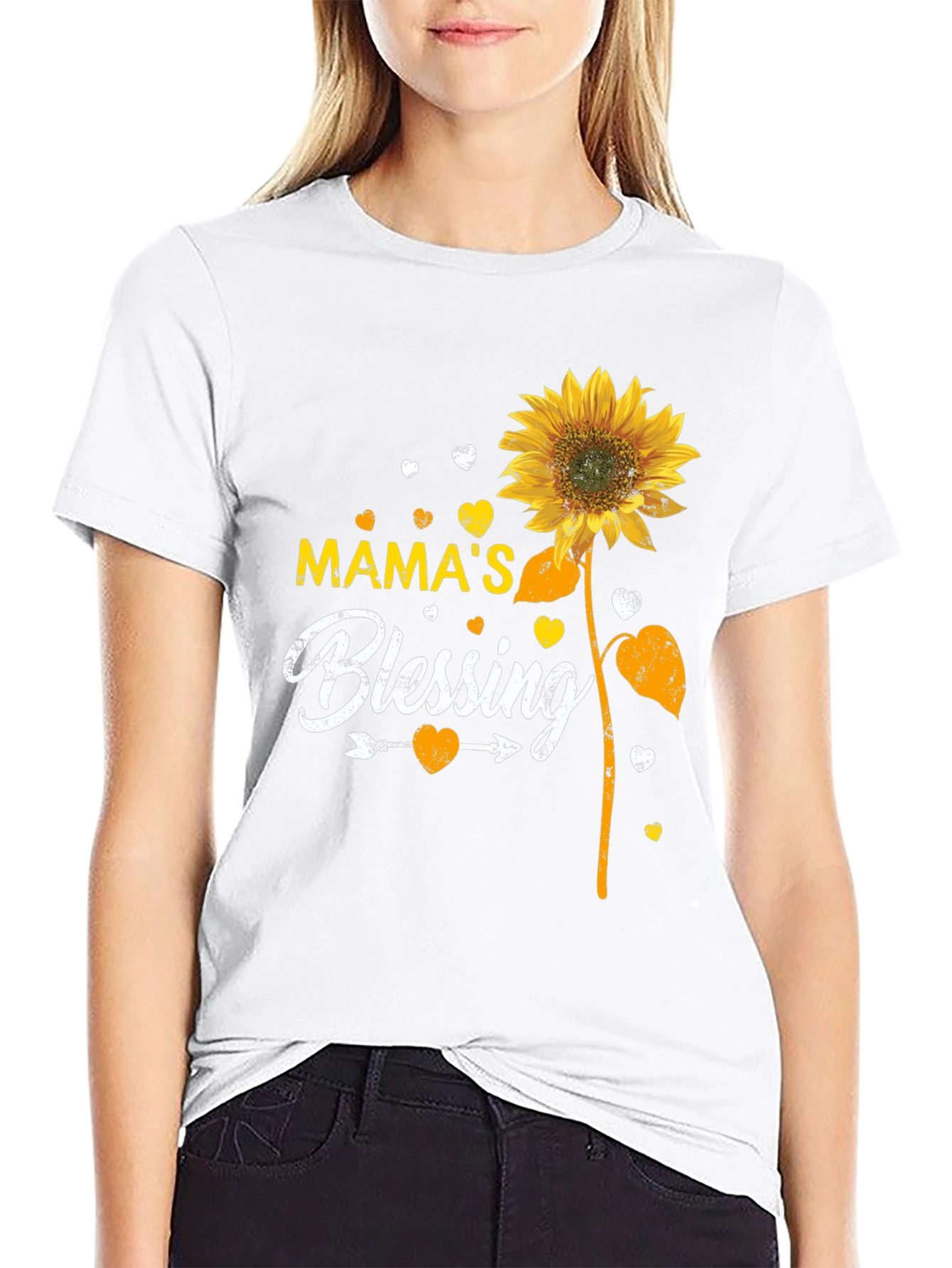 Mamas Blessing Sunflower Graphic Tee