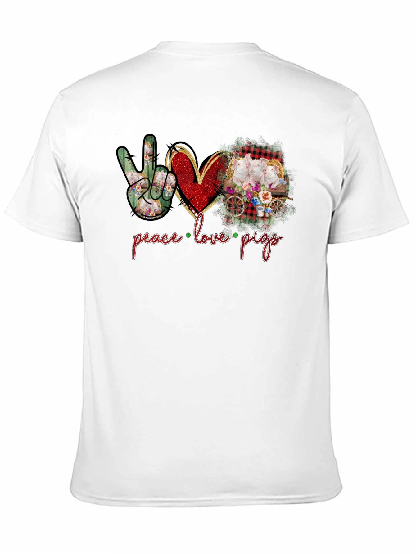 Peace Love Pigs Graphic T-Shirt