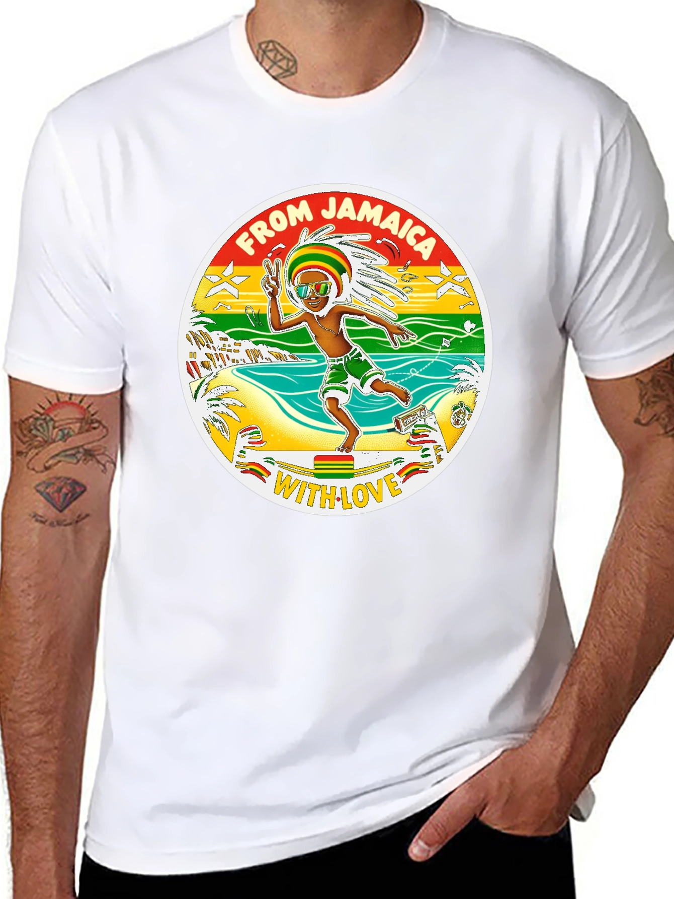 Jamaica Graphic Tee - Island Vibes T-Shirt