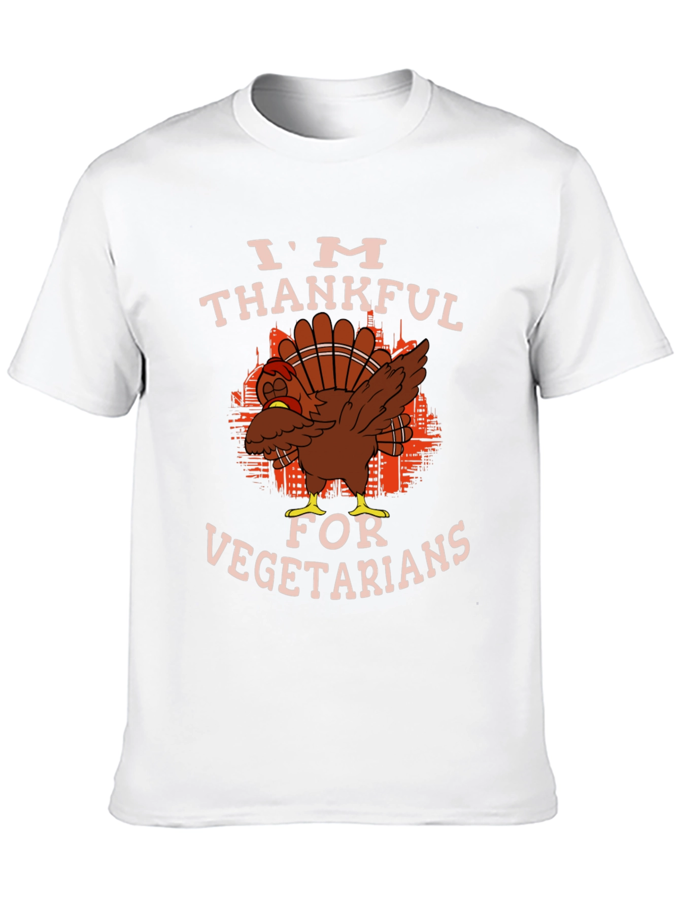Thanksgiving Turkey T-Shirt - Im Thankful For Vegetarians
