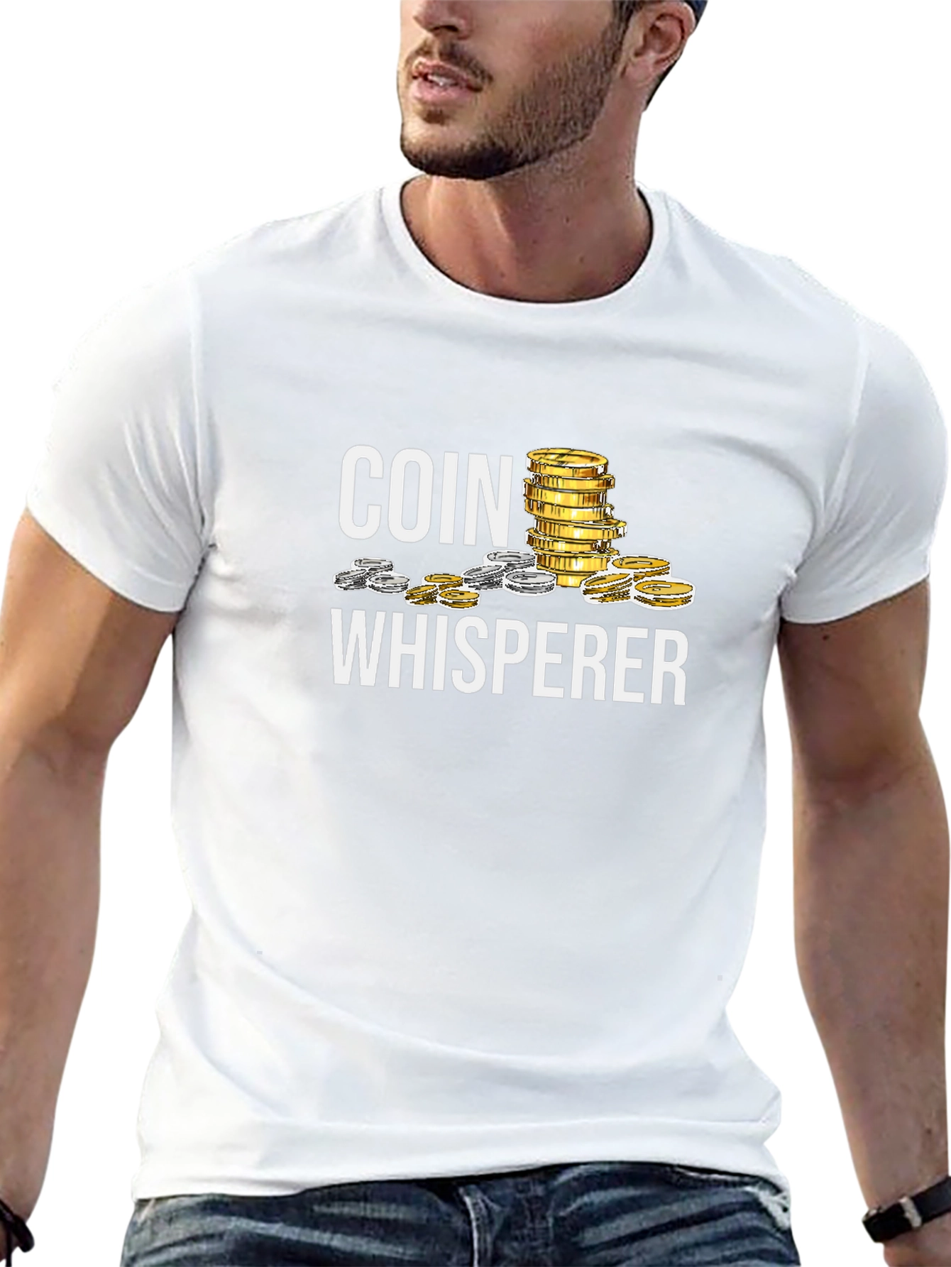 Coin Whisperer Black T-Shirt