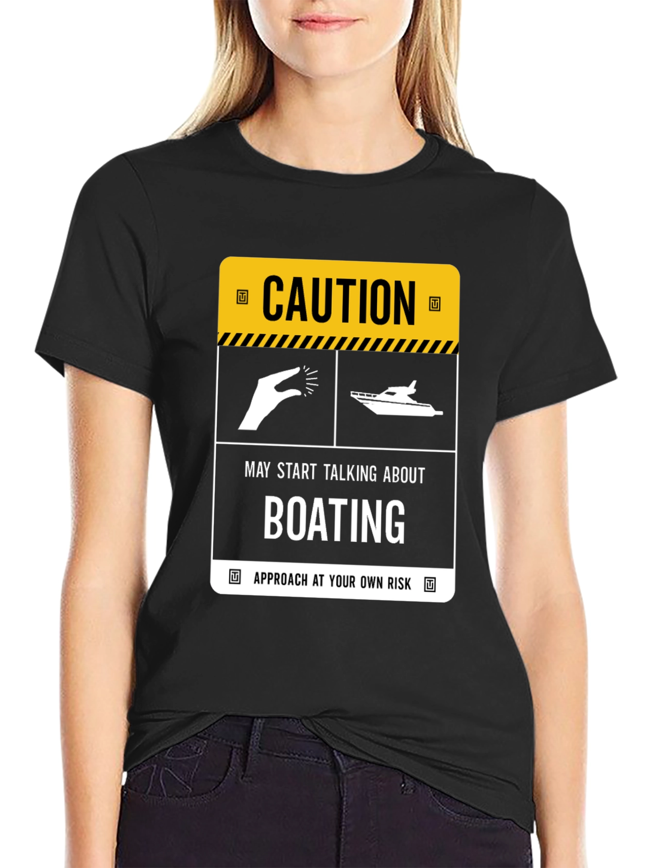 Caution Boating T-Shirt: Approach at Your Own Risk