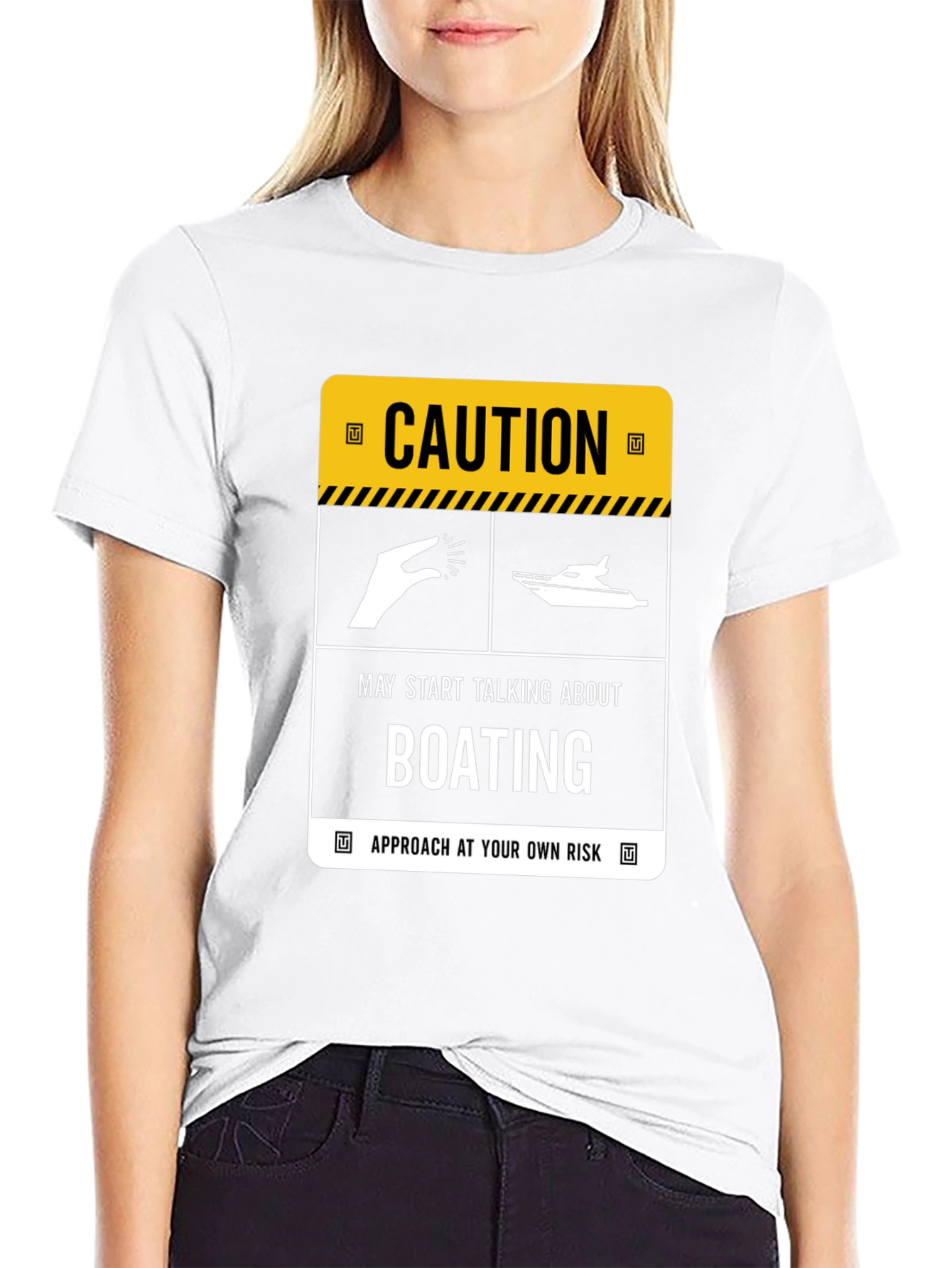 Caution Boating T-Shirt: Approach at Your Own Risk
