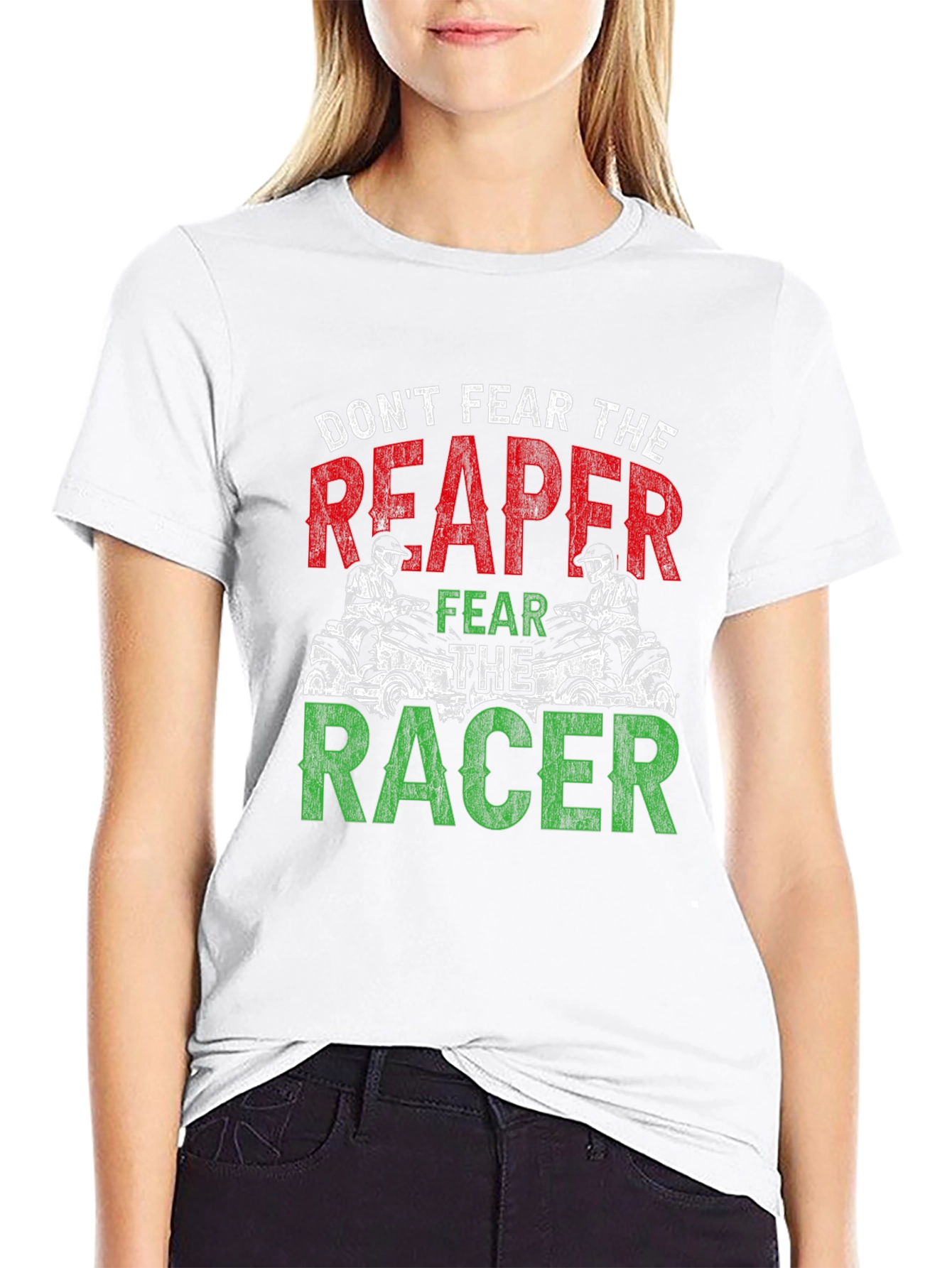 Dont Fear The Reaper Racer Graphic T-Shirt