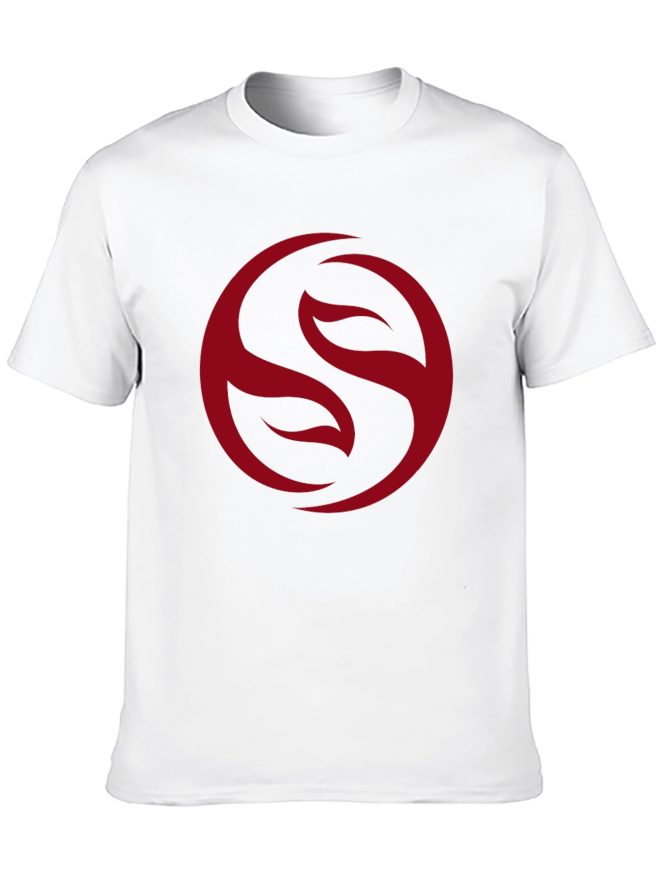 Mens Black T-Shirt with Red Circle Graphic