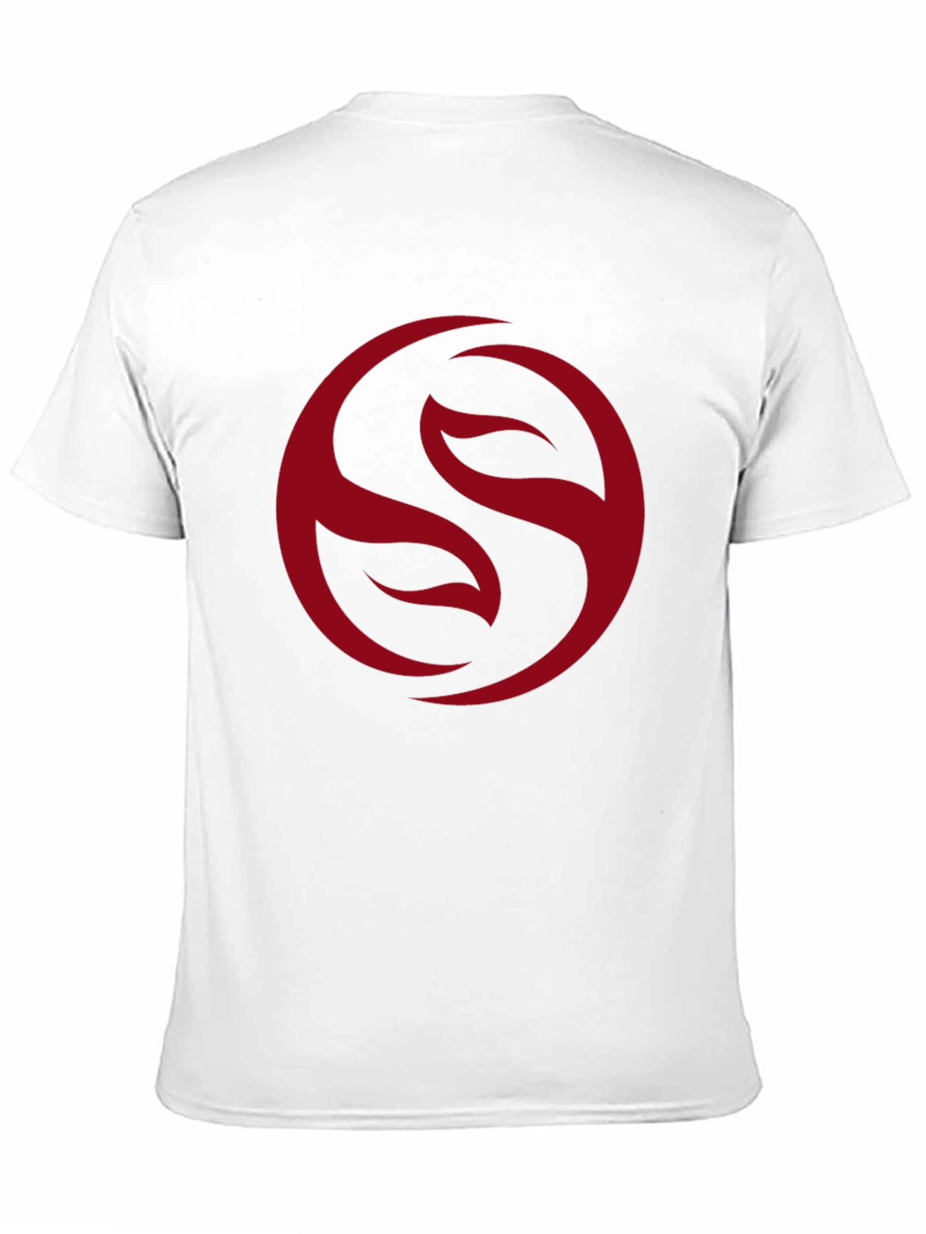 Mens Black T-Shirt with Red Circle Graphic