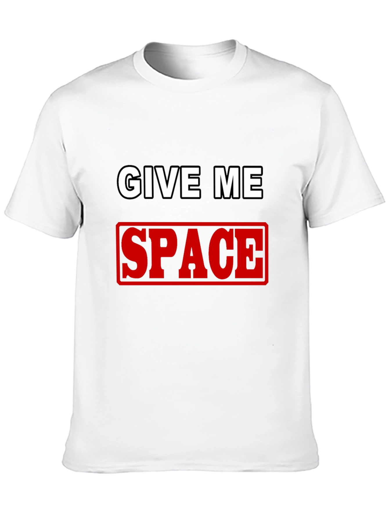 Give Me Space T-Shirt - Black Cotton Blend