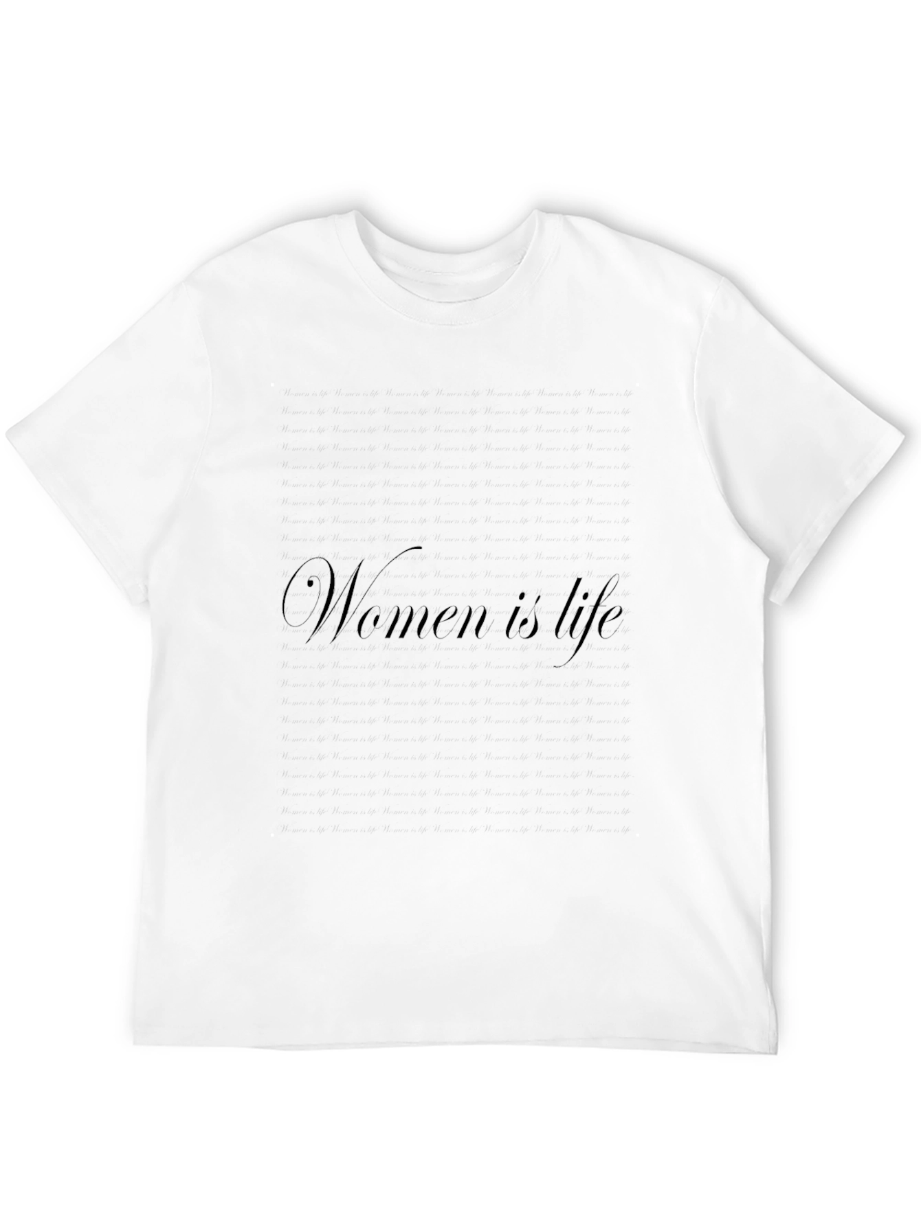 Women is Life Black T-Shirt
