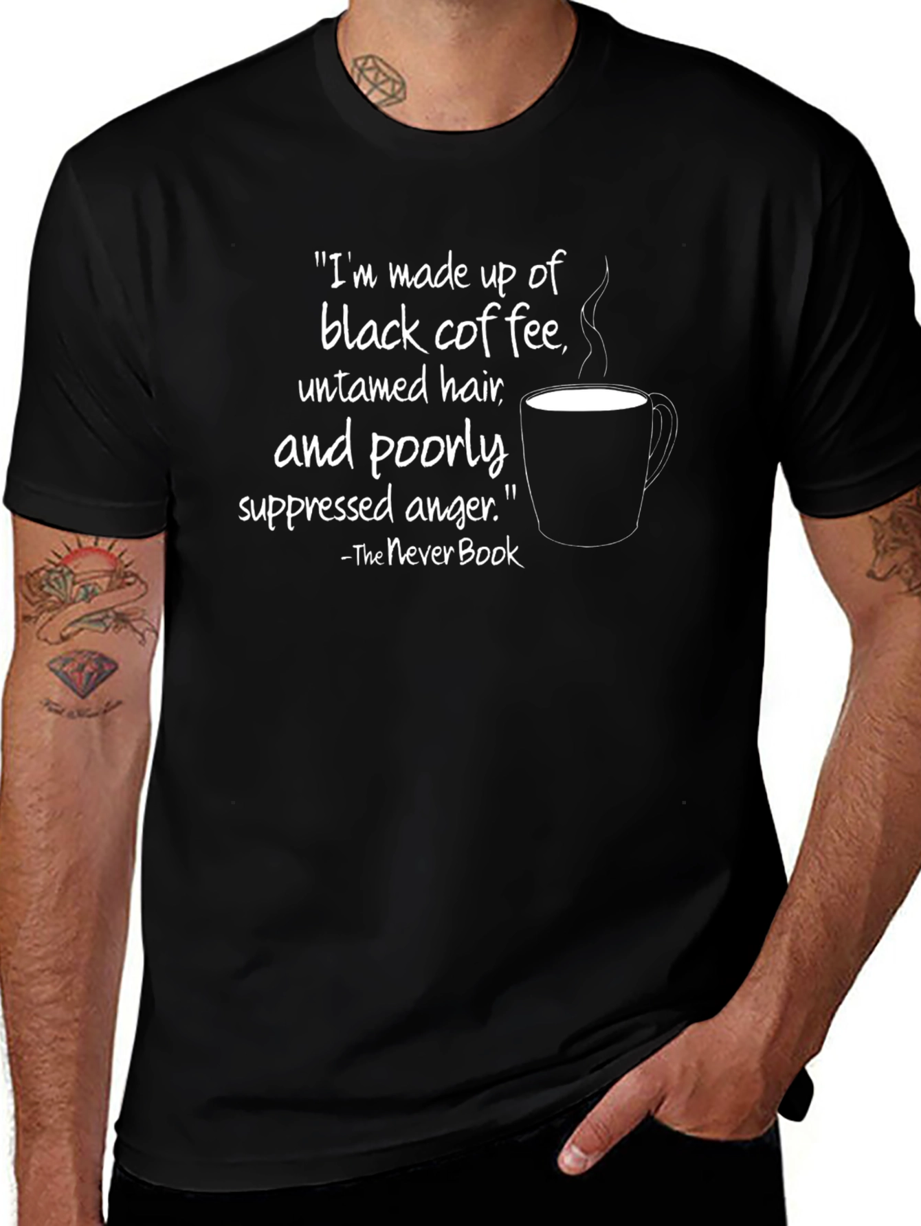 Coffee & Anger T-Shirt - The Never Book Tee