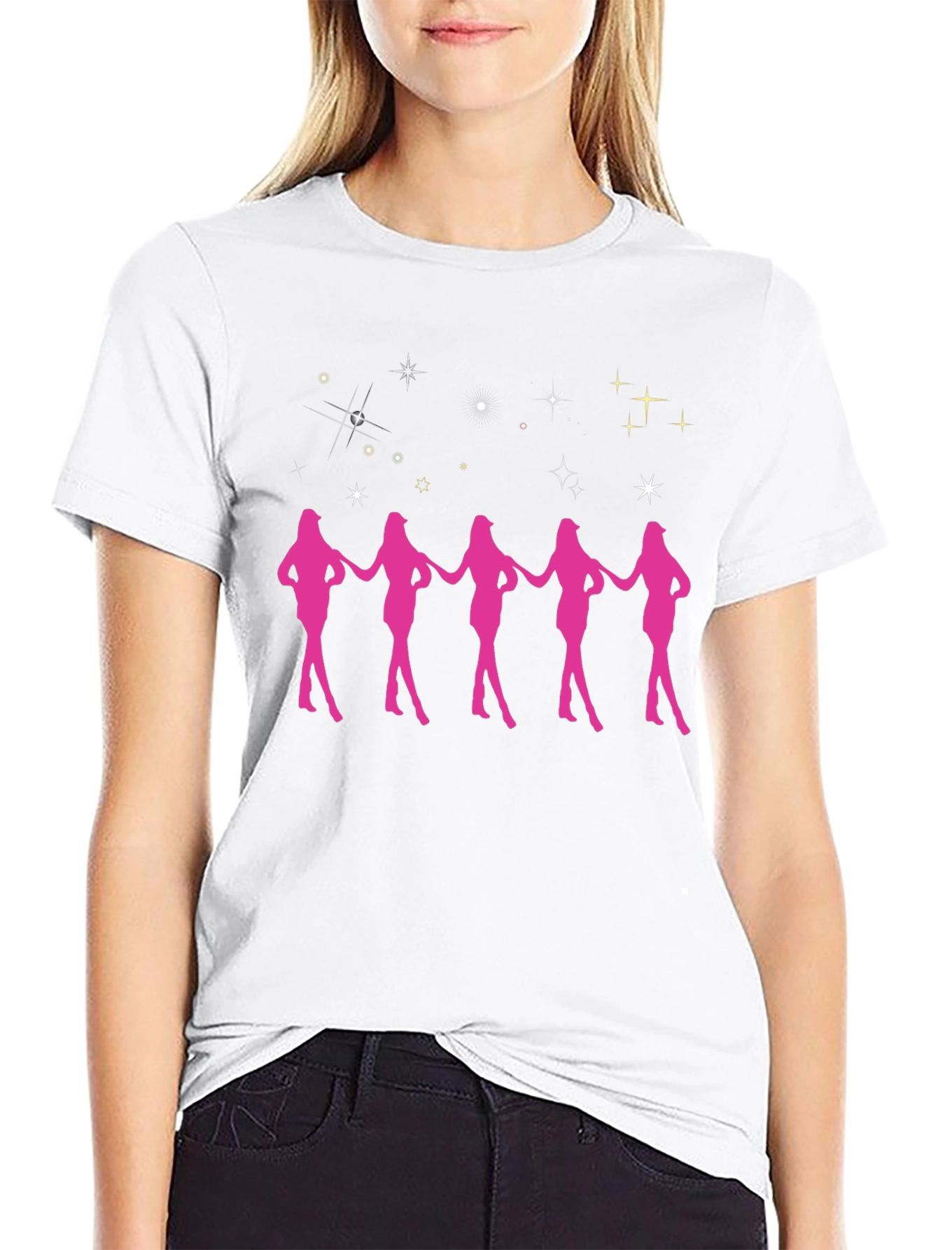 Stars & Silhouette Black T-Shirt