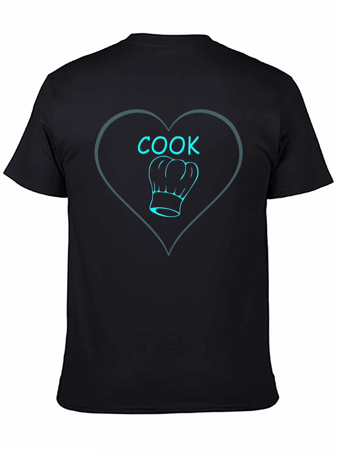 Cook with Heart Black T-Shirt
