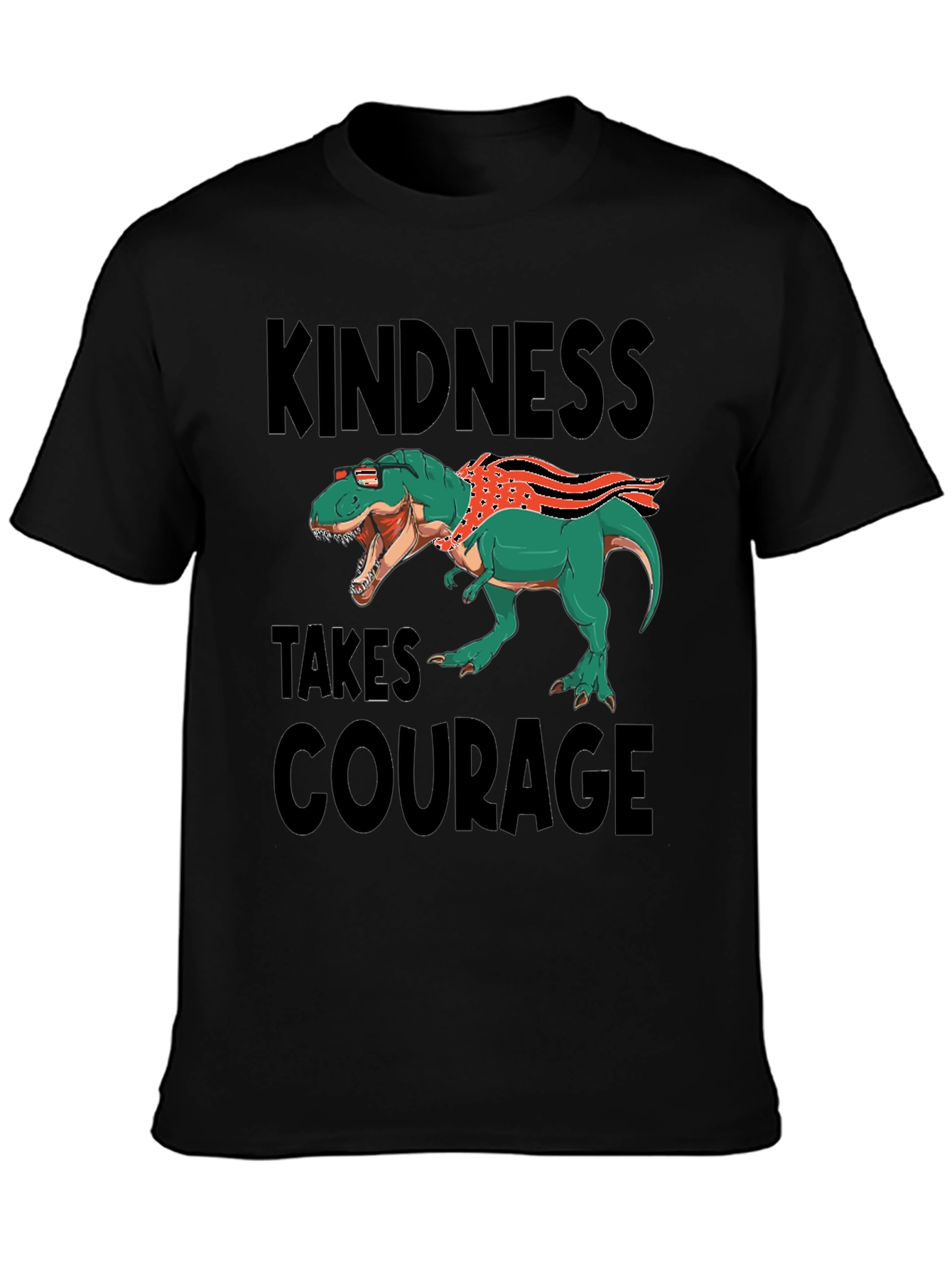 Kindness Takes Courage T-Rex Graphic Tee