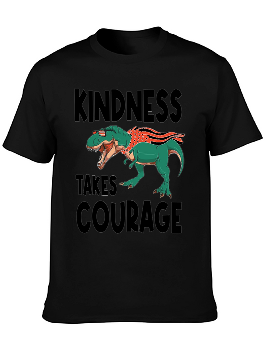 Kindness Takes Courage T-Rex Graphic Tee