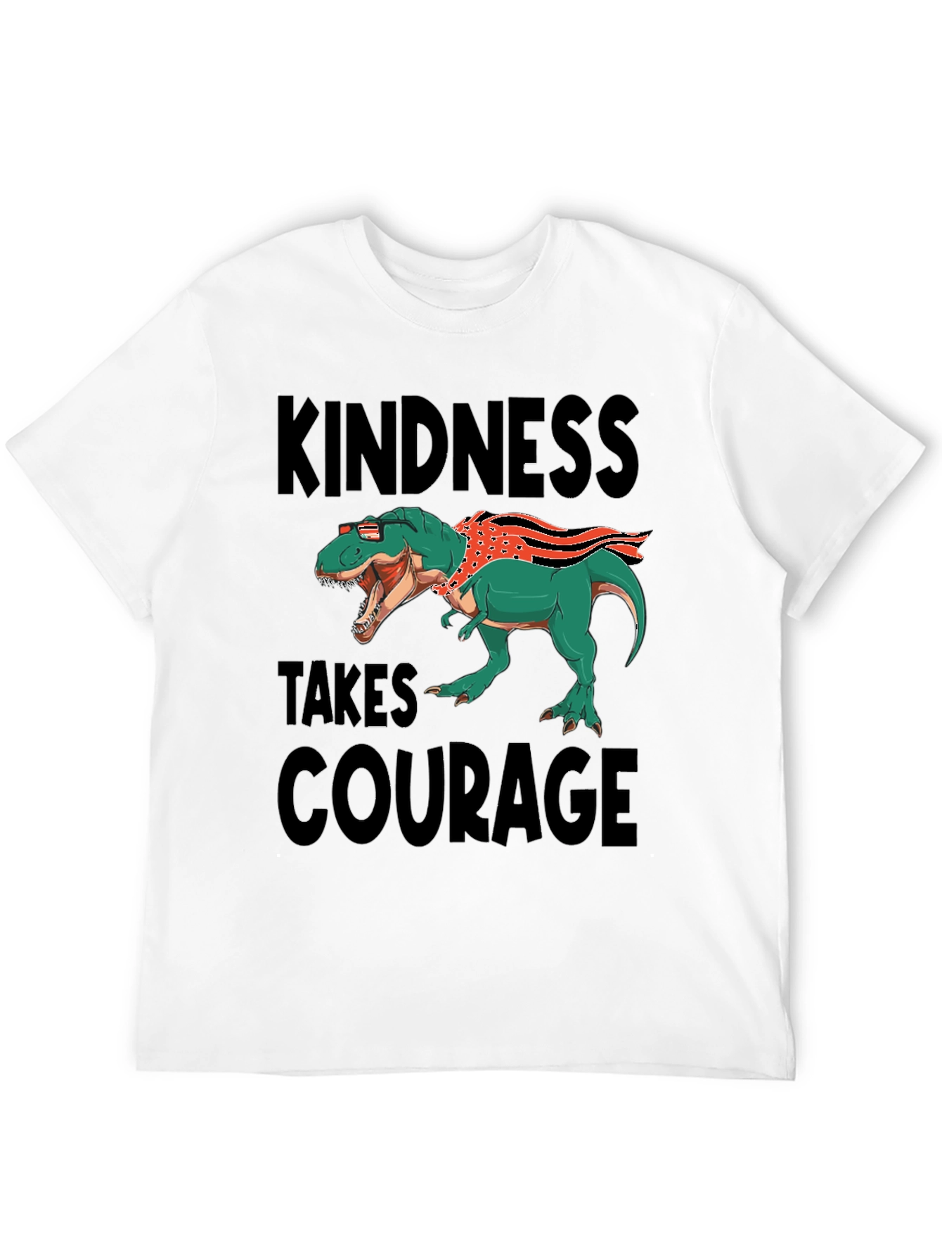 Kindness Takes Courage T-Rex Graphic Tee