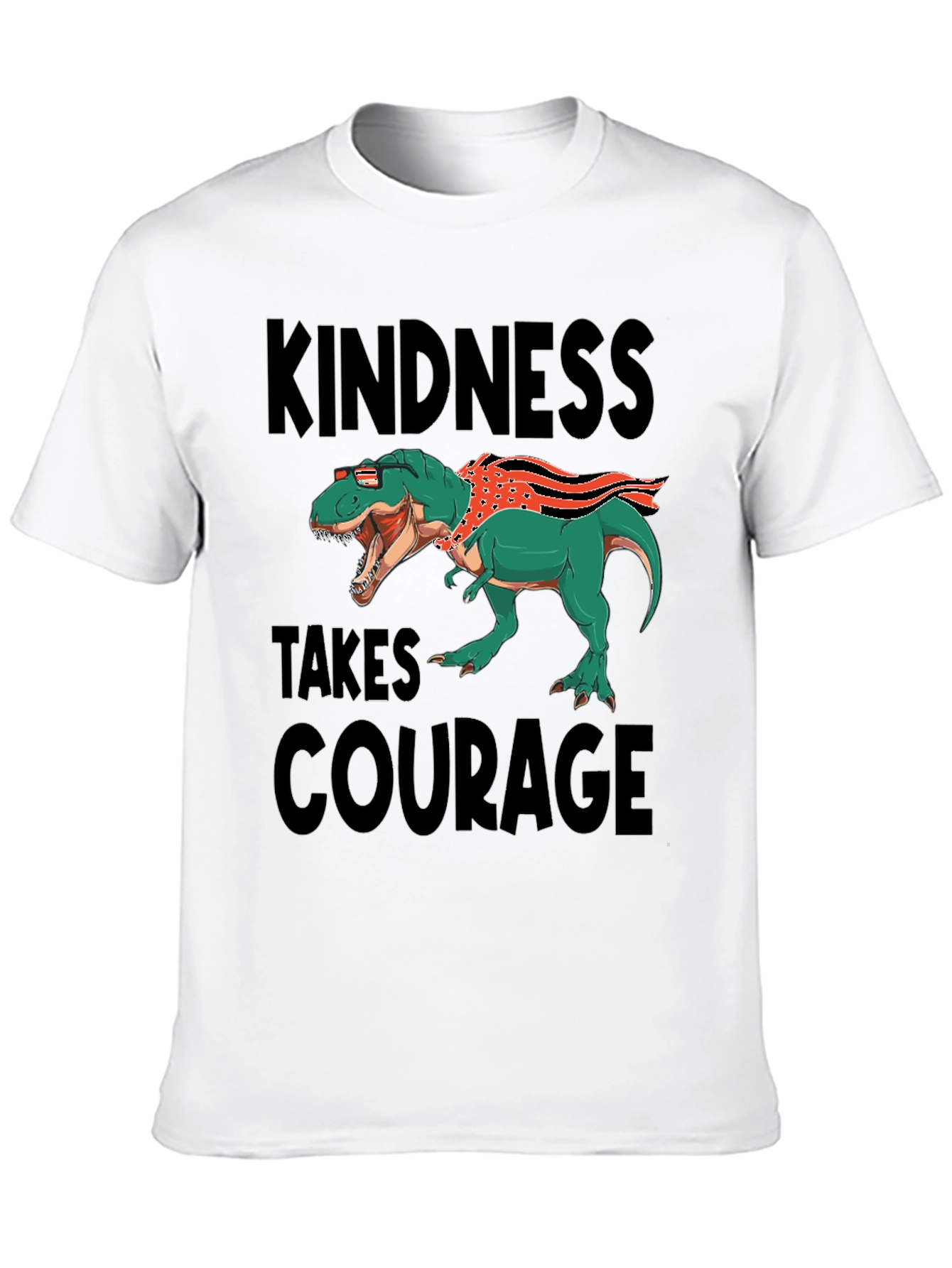 Kindness Takes Courage T-Rex Graphic Tee