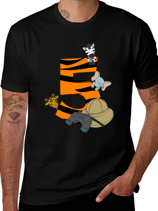 Safari Animal Birthday T-Shirt - 5