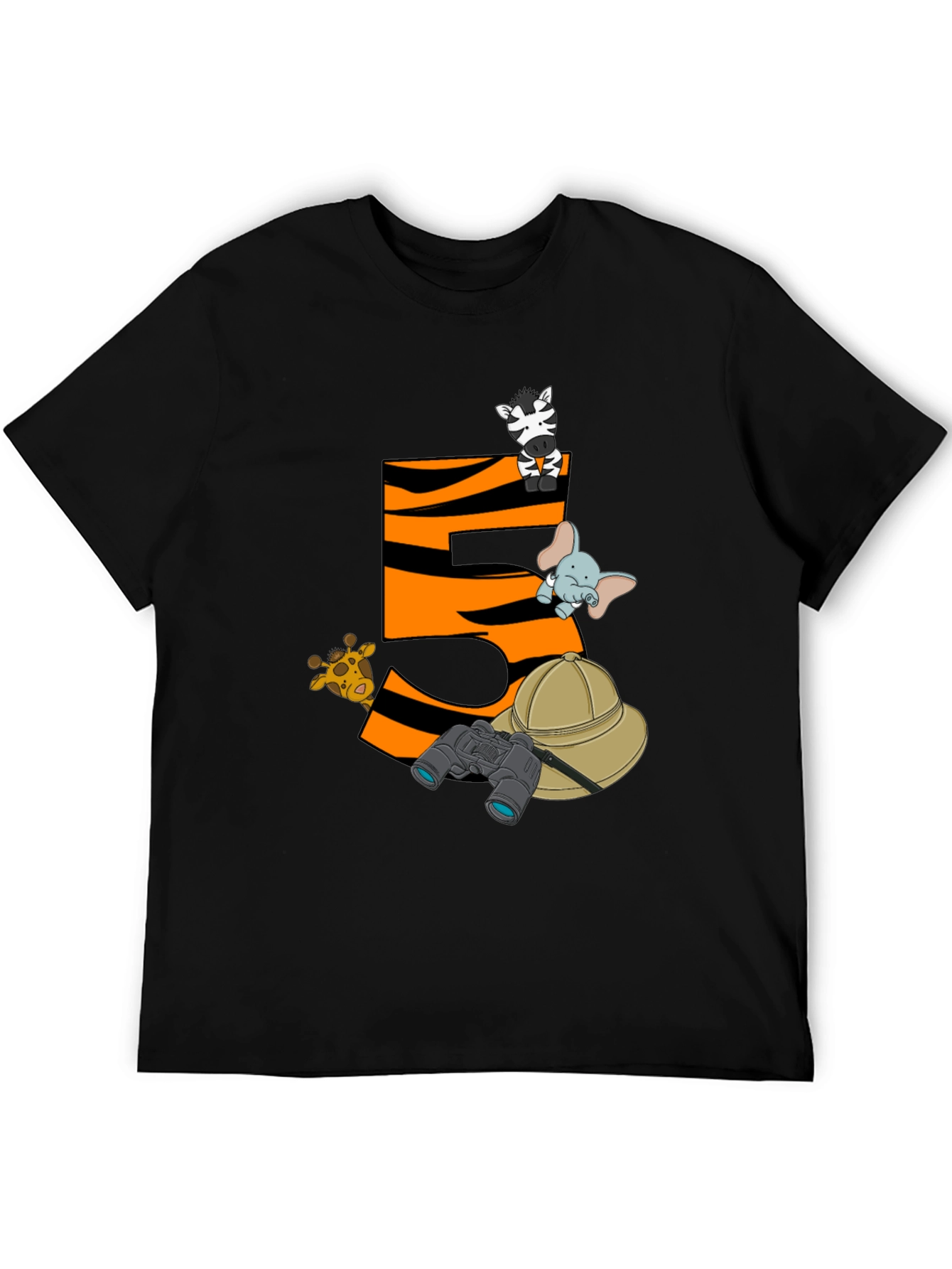Safari Animal Birthday T-Shirt - 5