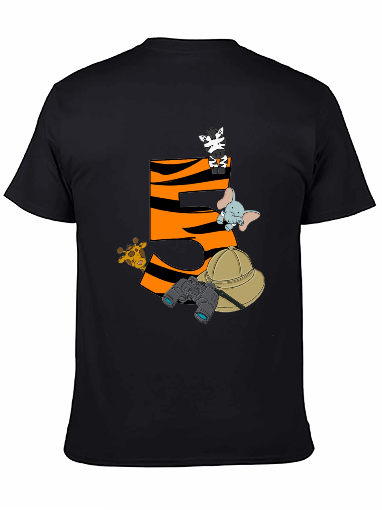 Safari Animal Birthday T-Shirt - 5