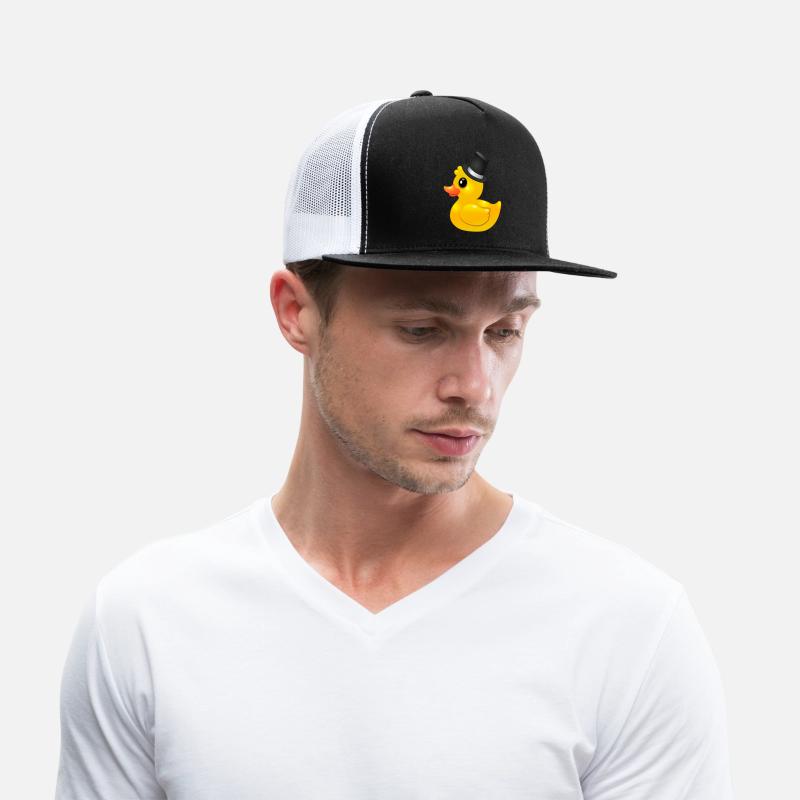 Yellow rubber Duck with topper - Like a sir