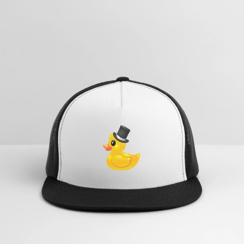 Yellow rubber Duck with topper - Like a sir