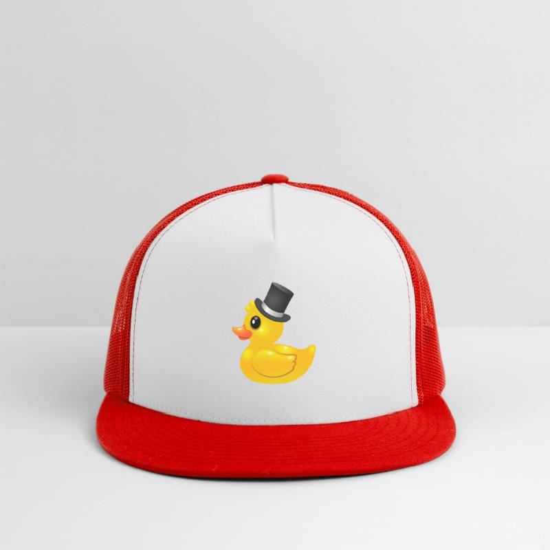 Yellow rubber Duck with topper - Like a sir