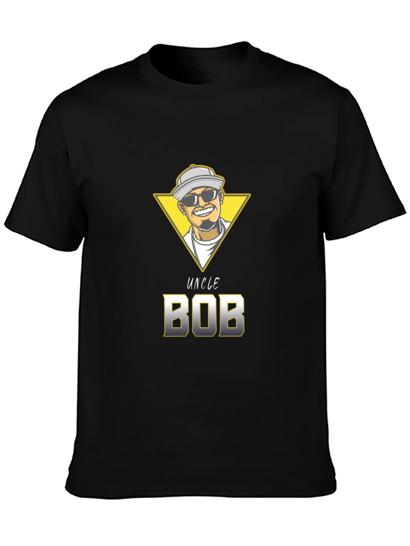Uncle Bob Graphic T-Shirt - Unique Cartoon Design