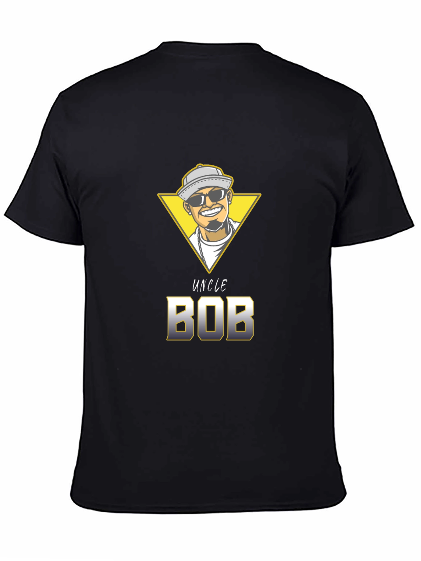 Uncle Bob Graphic T-Shirt - Unique Cartoon Design