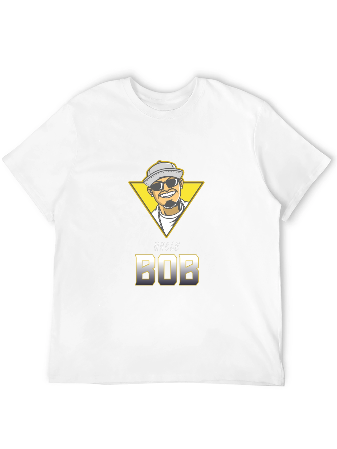 Uncle Bob Graphic T-Shirt - Unique Cartoon Design