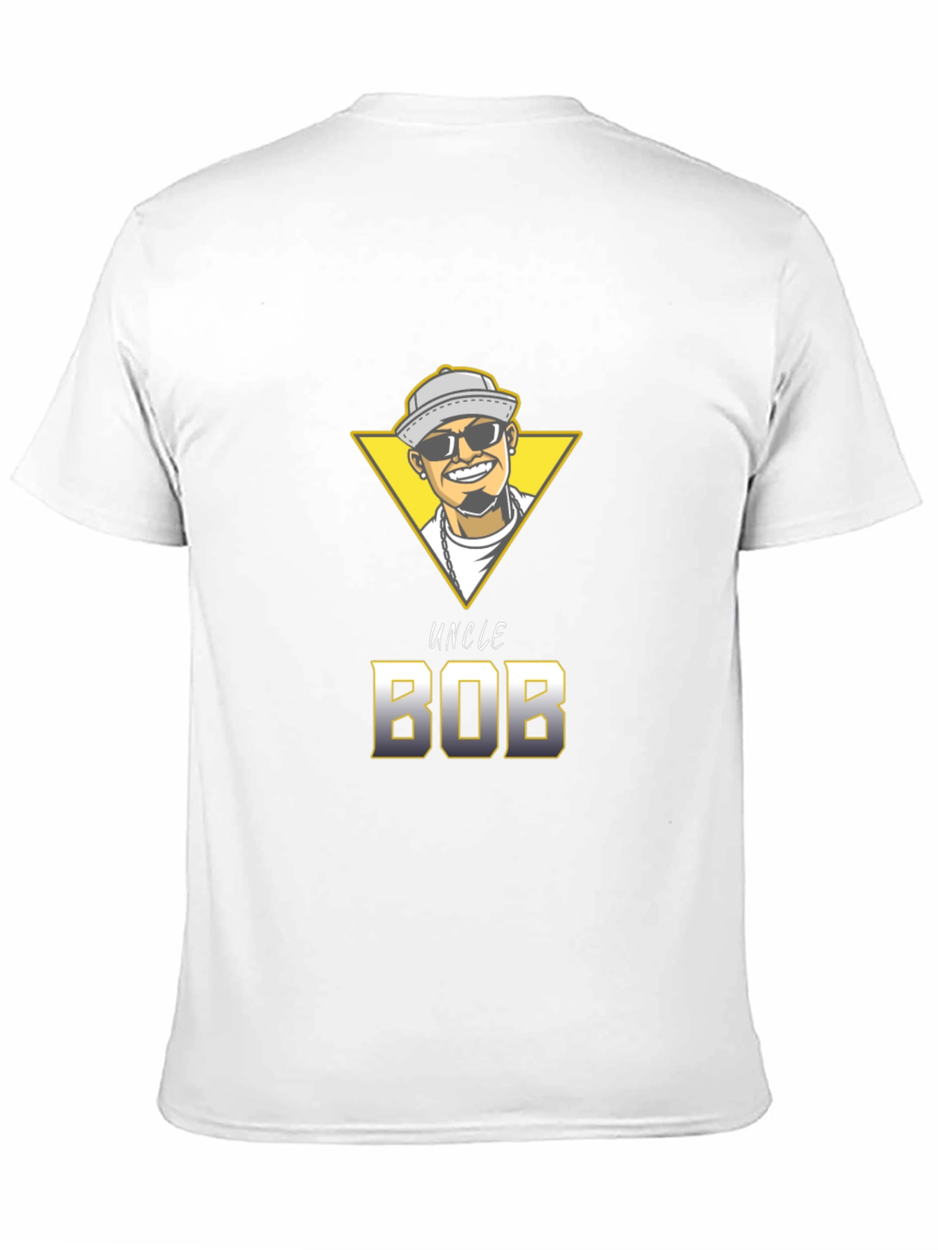 Uncle Bob Graphic T-Shirt - Unique Cartoon Design