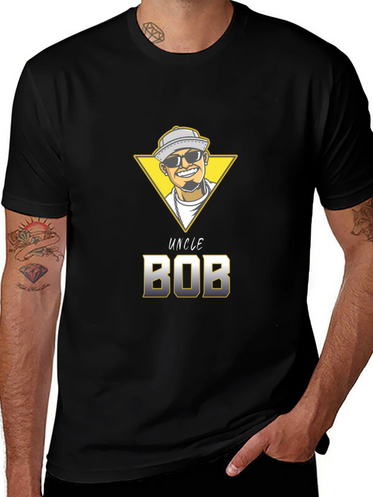Uncle Bob Graphic T-Shirt - Unique Cartoon Design