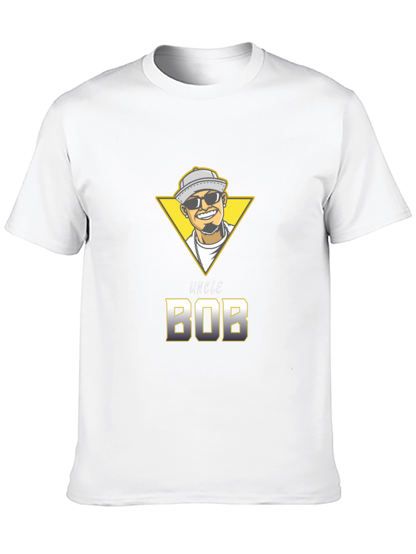 Uncle Bob Graphic T-Shirt - Unique Cartoon Design