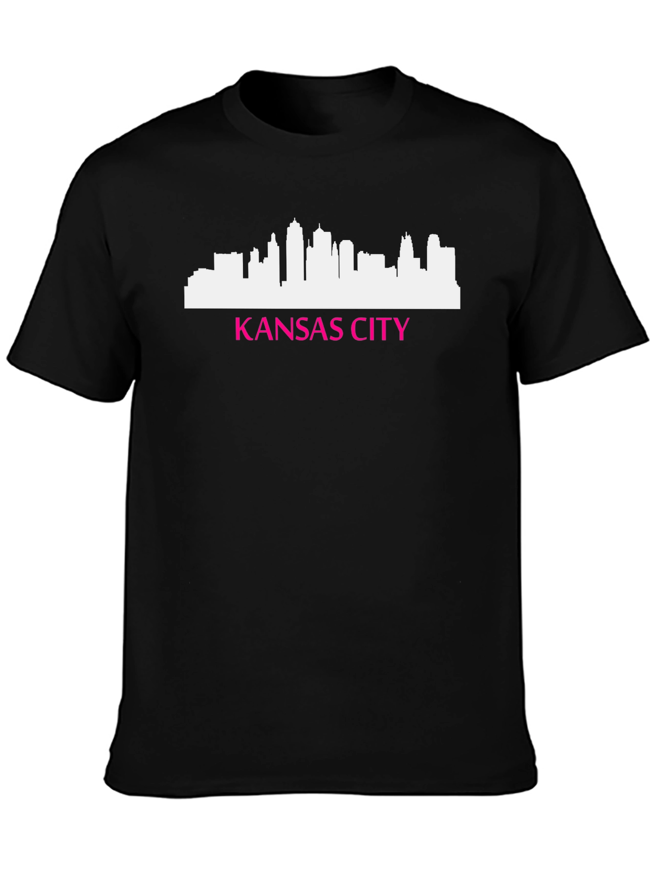 Kansas City Skyline Graphic Tee - Mens Black T-Shirt