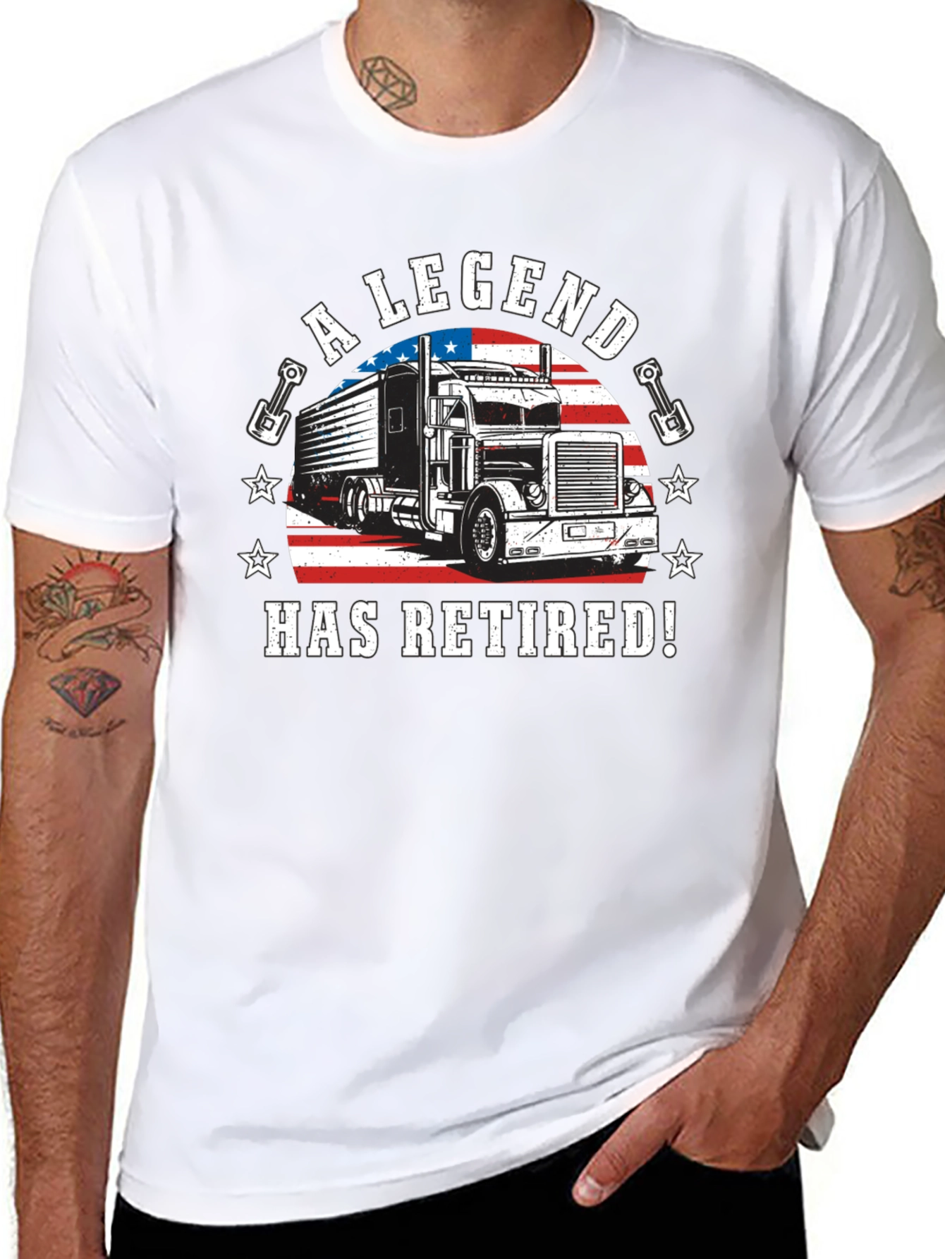 A Legend Has Retired Trucker T-Shirt