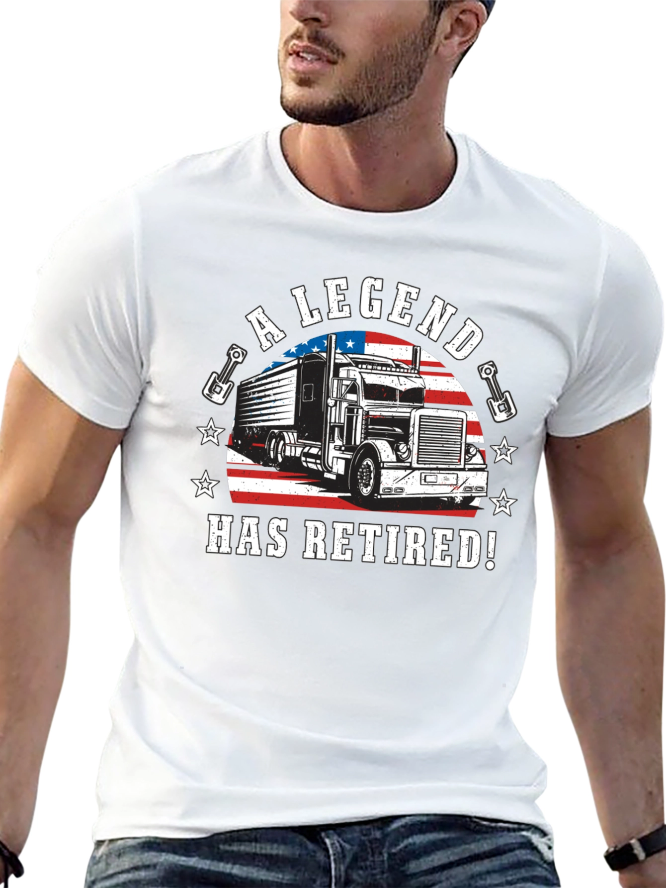 A Legend Has Retired Trucker T-Shirt