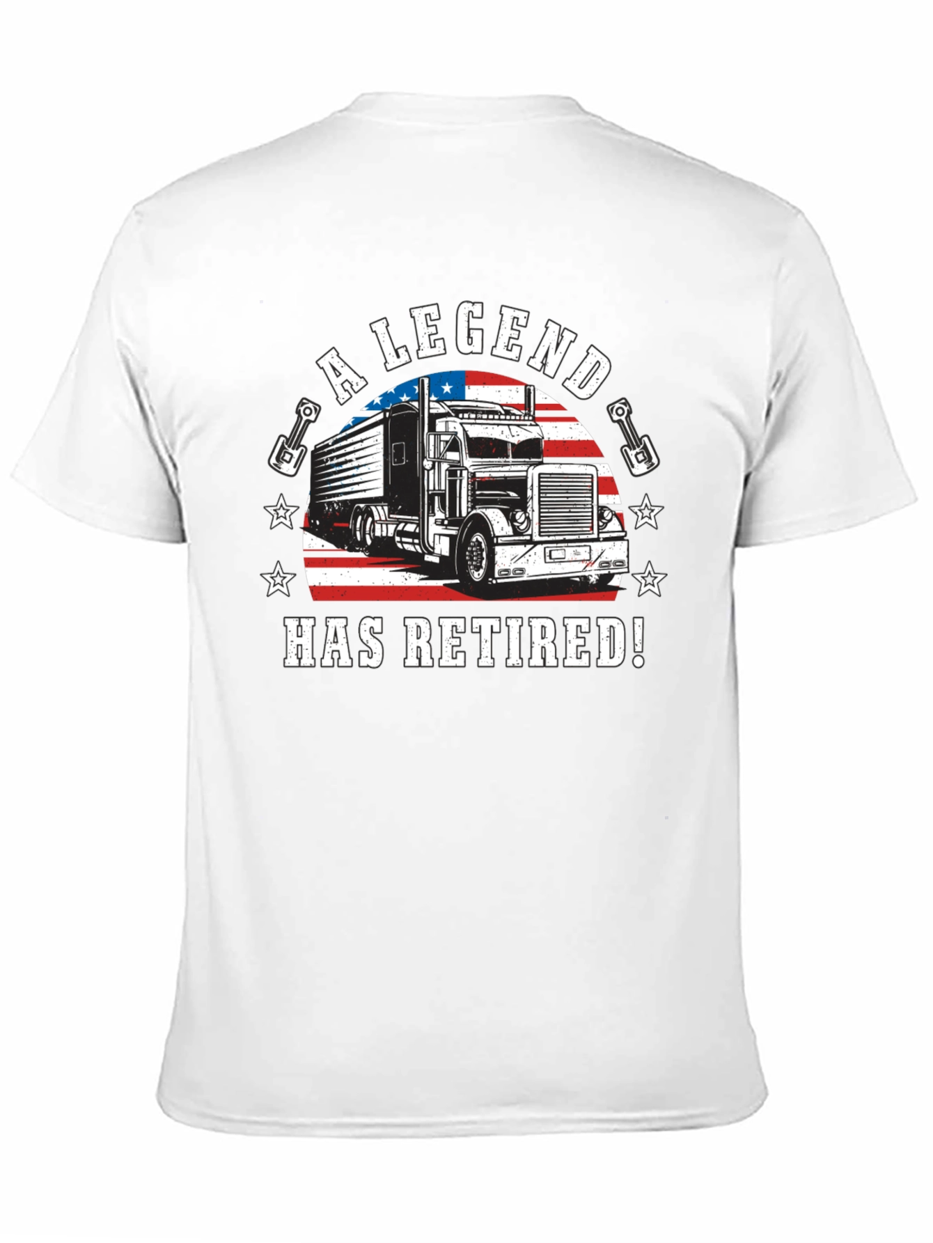 A Legend Has Retired Trucker T-Shirt