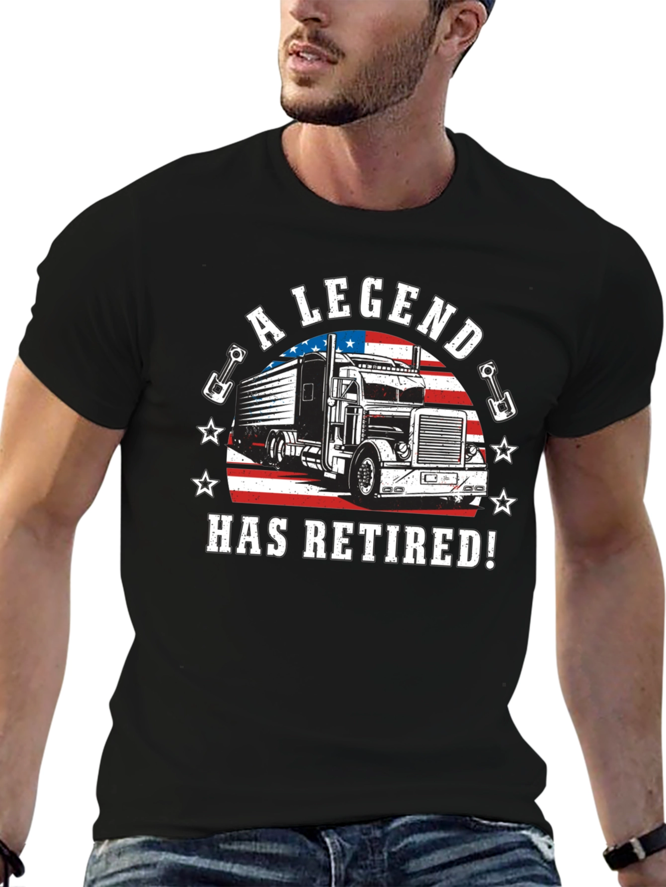 A Legend Has Retired Trucker T-Shirt