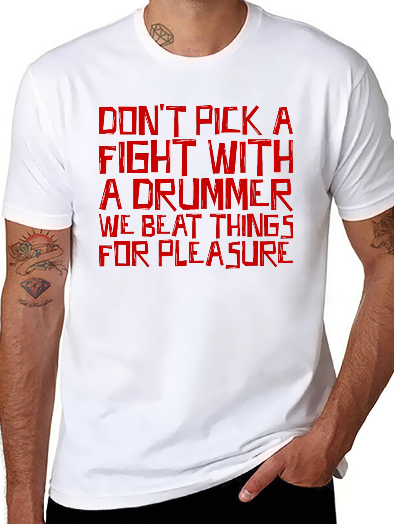 Dont Pick a Fight Drummer T-Shirt